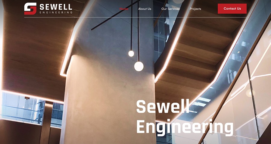 Sewell Engineering Home page image