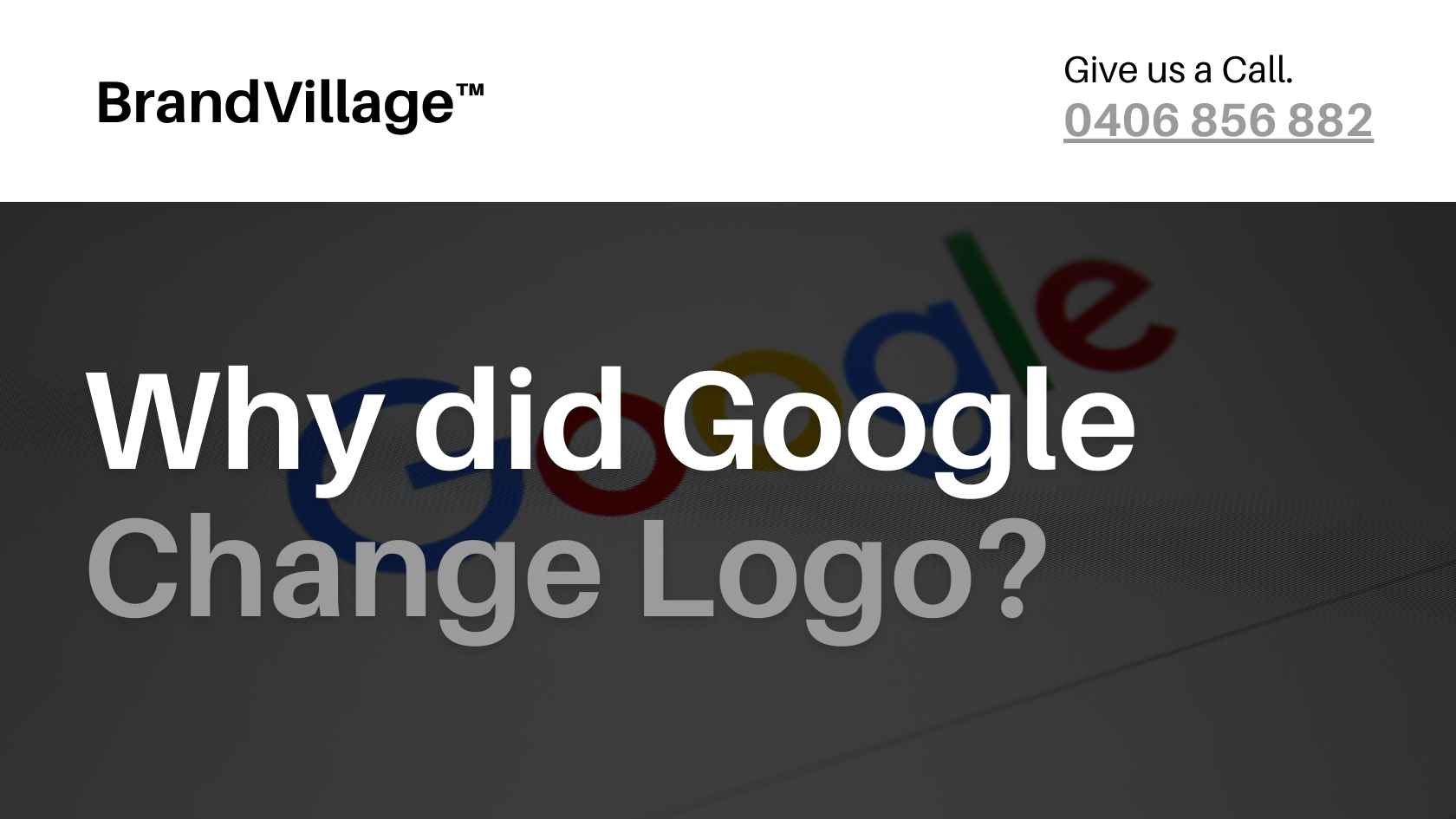 Why did Google Change Logo