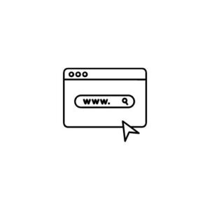 graphic icon of website
